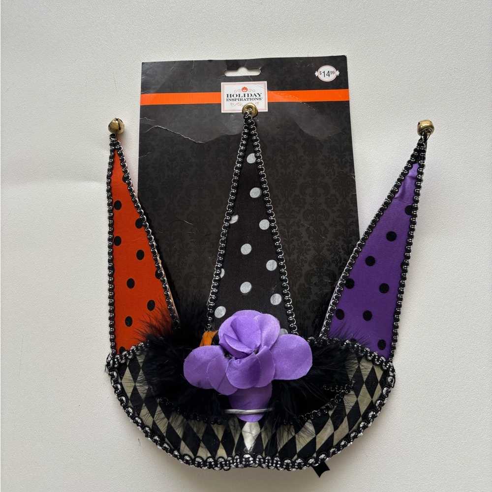 Mardi Gras Court jester harlequin half mask Halloween costume  joker